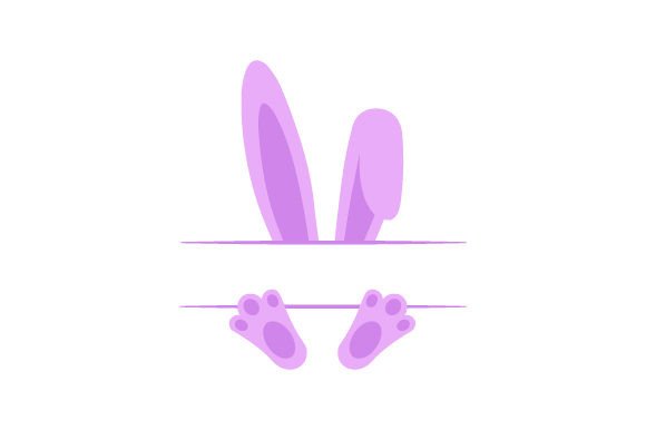 Bunny Ears and Feet Embroidery Pattern
