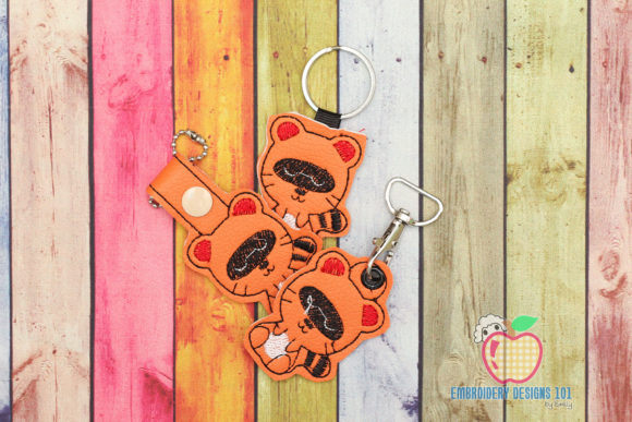 Civet Cat ITH KeyFob Snaptab