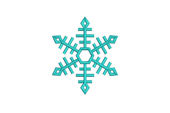 Cyan Snowflake