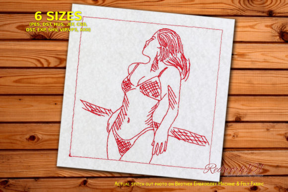 Hot Girl Line Art
