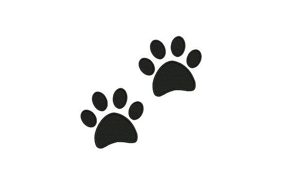 Panda Paws Silhouette