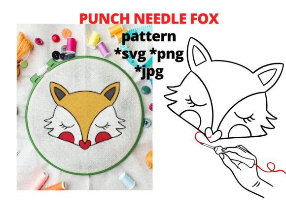Punch Needle Embroidery - Fox