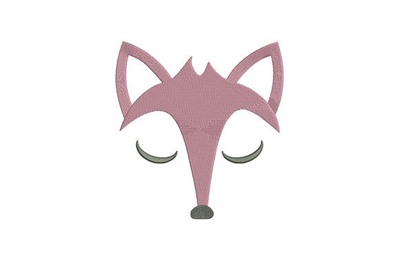 Purple Fox Face