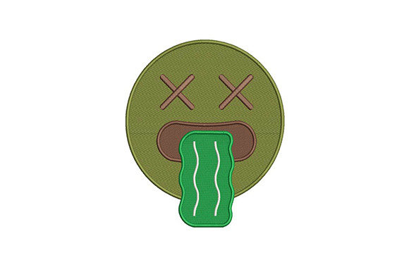 Vomiting Green Emoji
